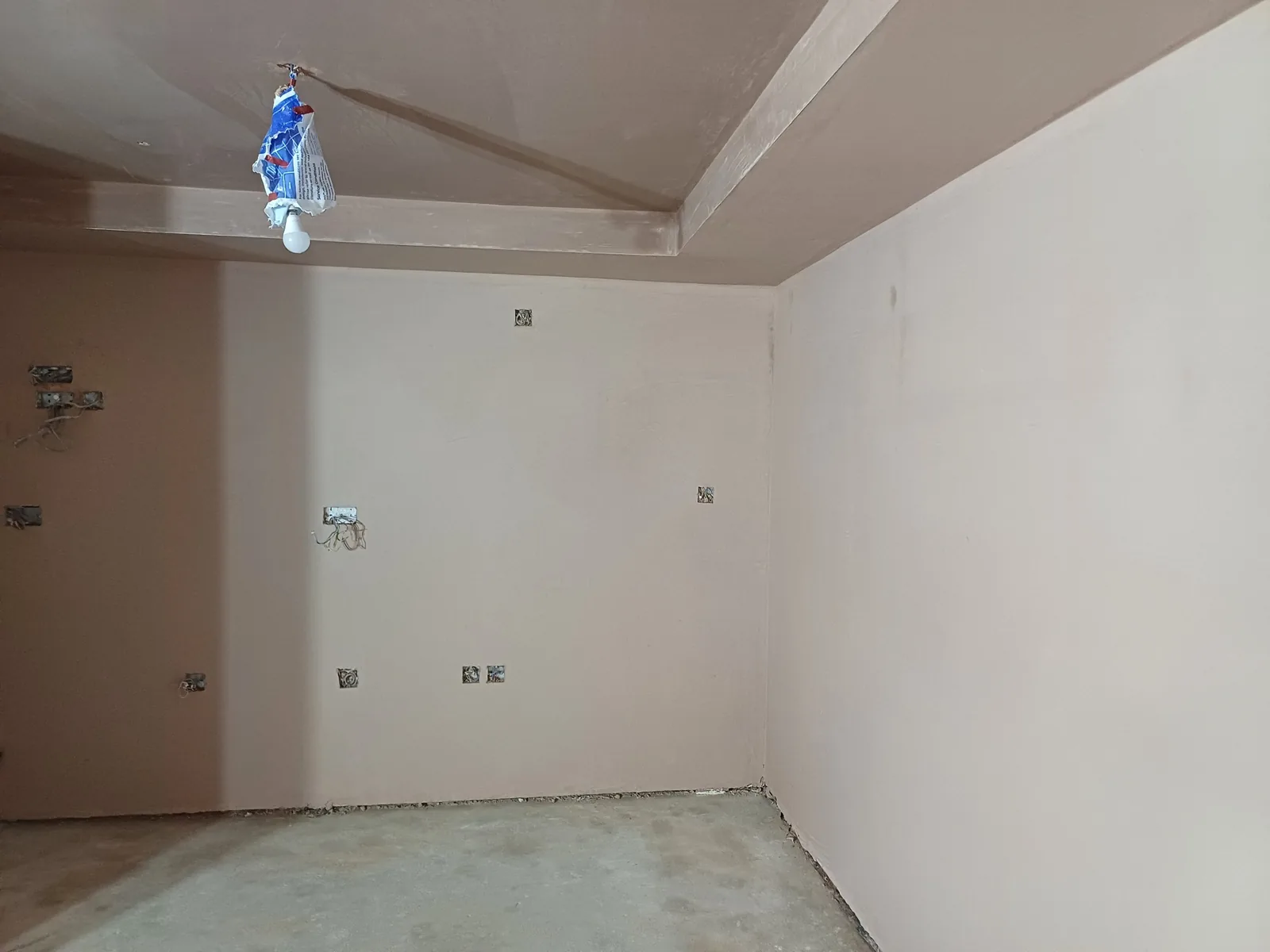 Plastering and skimming in a three-bedroom house in Acton