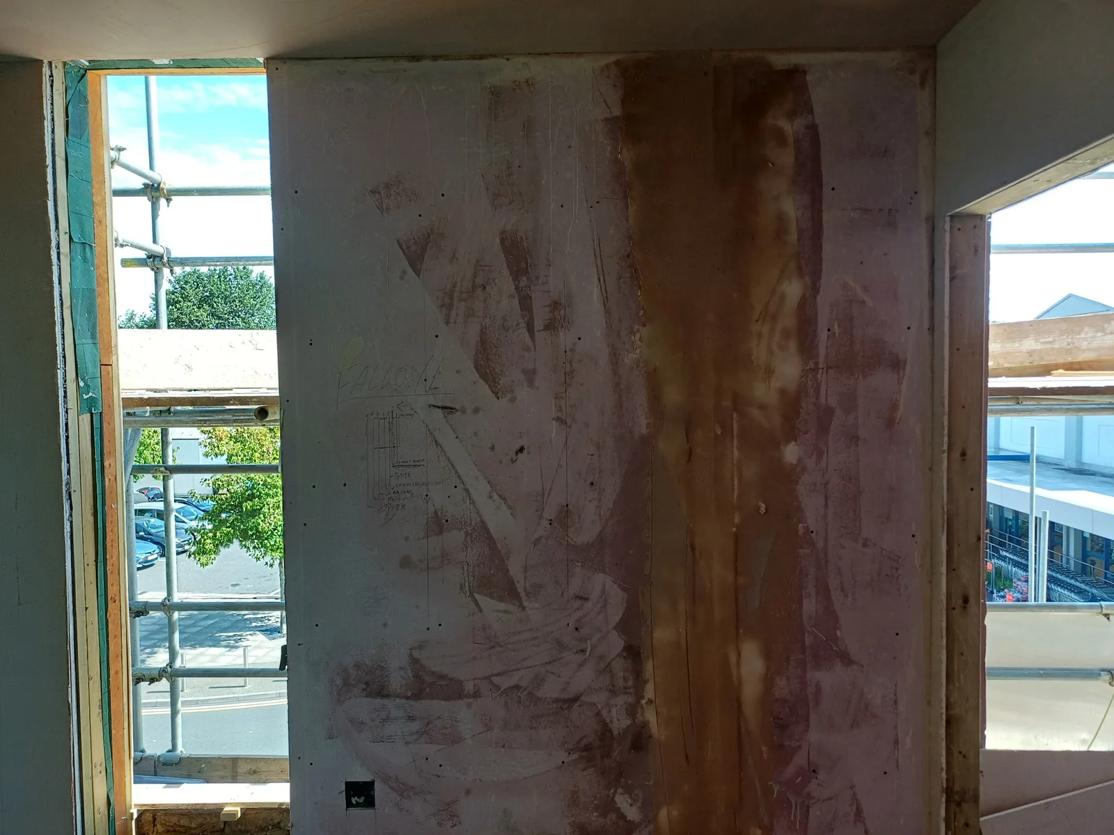 Bedroom plastering and skimming project in Ealing