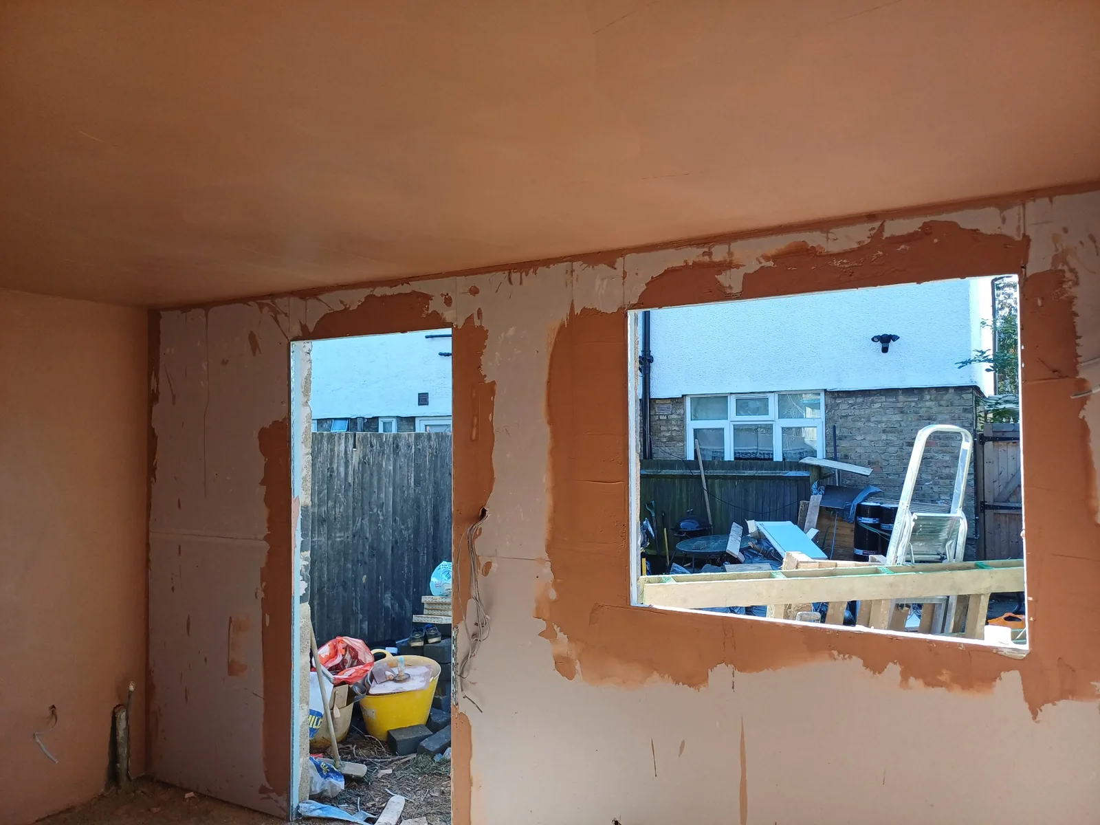 Richmond new extension plastering & skimming